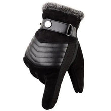 Load image into Gallery viewer, Black Men Leather Touchscreen Gloves Winter Retro Driving Comfortable Warm Gloves Elegant Design Men Fashion Outdoor Gloves Cold Weather Gloves For Cycling & Driving