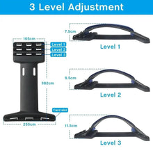 Load image into Gallery viewer, Black Purple Back Stretching Device Muscle Back Massage Relax Stretcher Posture Therapy Back Stretch Spine Pain Relief Stretcher Support Lower And Upper Muscle Pain Relief