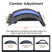 Load image into Gallery viewer, Black Purple Back Stretching Device Muscle Back Massage Relax Stretcher Posture Therapy Back Stretch Spine Pain Relief Stretcher Support Lower And Upper Muscle Pain Relief
