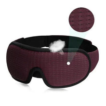 Load image into Gallery viewer, Black Soft Padded Sleeping Mask For Eyes Lightweight Blindfold Night Mask Modern Adjustable Super Smooth Eye Patch For Sleep