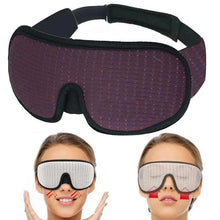 Load image into Gallery viewer, Black Soft Padded Sleeping Mask For Eyes Lightweight Blindfold Night Mask Modern Adjustable Super Smooth Eye Patch For Sleep