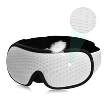 Load image into Gallery viewer, Black Soft Padded Sleeping Mask For Eyes Lightweight Blindfold Night Mask Modern Adjustable Super Smooth Eye Patch For Sleep