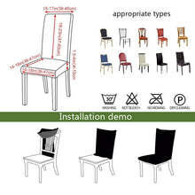Load image into Gallery viewer, Black Spandex elastic wedding Chair Covers Anti-dirty housse de chaise office hotel chair cover seat Chair Covers Protector Seat Case Chair Cover Seat Protector Super Fit Slipcover Stretch Removable Washable