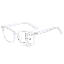 Load image into Gallery viewer, Black Square Multifocal Progressive Reading Glasses For Men Fashion With Diopters Anti-glare Computer Reading Gaming TV Phones Transparent Glasses For Women Men