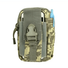 Load image into Gallery viewer, Black Tactical Pouch Belt Phone Holder Waist Bag Military Fanny Pack Classy Outdoor Travel Workout Sports Hands-Free Waist Bag For Running Outdoor Activities