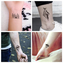 Load image into Gallery viewer, Black Temporary Waterproof Tattoo Sticker Mountains Tree Body Decoration Elegant Stylish Design