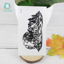 Load image into Gallery viewer, Black Temporary Waterproof Tattoo Sticker Mountains Tree Body Decoration Elegant Stylish Design