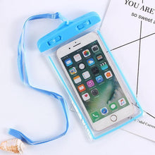 Load image into Gallery viewer, Black Universal Waterproof Phone Case Water Proof Bag Mobile Cover For iPhone 12 11 Pro Max 8 7 Waterproof Phone Bag Waterproof Phone Case With Lanyard for iPhone Case & Strap