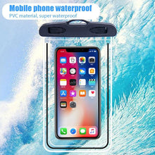 Load image into Gallery viewer, Black Universal Waterproof Phone Case Water Proof Bag Mobile Cover For iPhone 12 11 Pro Max 8 7 Waterproof Phone Bag Waterproof Phone Case With Lanyard for iPhone Case & Strap