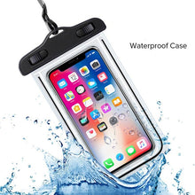 Load image into Gallery viewer, Black Waterproof Mobile Cover Pouch Mobile Case Phone Pouch for iPhone Outdoor Waterproof Phone Case Universal Bag For iPhone 13 12 11 Pro Max Waterproof Phone Pouch Case & Strap