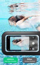 Load image into Gallery viewer, Black Waterproof Phone Case Bag For iPhone 14 13 12 Pro Max Swim Pouch For Universal Protective Phone Case Universal Waterproof Underwater Dustproof Touch Phone Case for iPhone