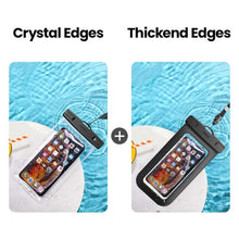 Load image into Gallery viewer, Black Waterproof Phone Case Bag For iPhone 14 13 12 Pro Max Swim Pouch For Universal Protective Phone Case Universal Waterproof Underwater Dustproof Touch Phone Case for iPhone