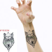 Load image into Gallery viewer, Black Waterproof Temporary Bird Tattoo Sticker Arm Leg Wrist Modern Small Tattoo For Womens And Kids