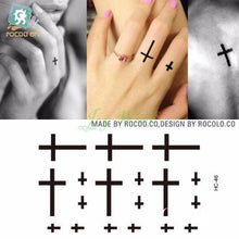 Load image into Gallery viewer, Black Waterproof Temporary Bird Tattoo Sticker Arm Leg Wrist Modern Small Tattoo For Womens And Kids