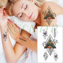 Load image into Gallery viewer, Black Waterproof Temporary Tattoo Sticker Different Design Colorful Fake Tattoo Arm Hand For Halloween Party Womens Mens