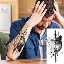 Load image into Gallery viewer, Black Waterproof Temporary Tattoo Sticker Different Design Colorful Fake Tattoo Arm Hand For Halloween Party Womens Mens