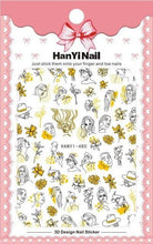 Load image into Gallery viewer, Black White 3D Nail Sticker Decals Cool English Letter Nail Art Decoration Manicure Design Christmas New Year Gift French Nail Art Stickers Decals 8Sheets Nail Art Supplies 3D Self-Adhesive Nail Art Decoration Pattern Nail Accessories Classic Simple