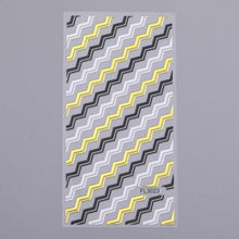 Load image into Gallery viewer, Black White 3D Nail Stickers Metal Gold Silver Geometric Tassel Strip Line Adhesive Transfer Decals Nail Art Design Gold Silver Metal Nail Sticker Metallic Curve Strip Line Nail Decal Self-Adhesive 3D Wave Design Nail Tips Decorations Manicure for Women