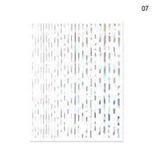 Load image into Gallery viewer, Black White 3D Nail Stickers Metal Gold Silver Geometric Tassel Strip Line Adhesive Transfer Decals Nail Art Design Gold Silver Metal Nail Sticker Metallic Curve Strip Line Nail Decal Self-Adhesive 3D Wave Design Nail Tips Decorations Manicure for Women