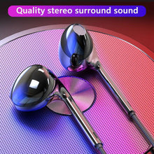Load image into Gallery viewer, Black White Sport Earbuds Wired Headphones With Bass Mobile Phone Earphone Wire Stereo Headset Mic Music Earphones Wired Earbuds Noise Isolating in-Ear Headphones Earphones with Mic Volume Control 3.5mm Plug for Sports Workout Compatible