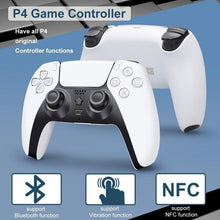 Load image into Gallery viewer, Black White Wireless Dual Sense Double Vibration Joystick Controller Compatible With PC Laptop For Gamers