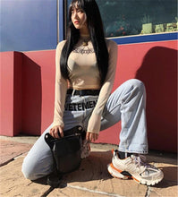 Load image into Gallery viewer, Black Womens Breathable Sneakers Spring Mesh Sneakers Woman Elegant Casual Sneakers Outdoor Sport Summer Couple Cushion Flats Running Womens Sneakers