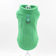 Load image into Gallery viewer, Blank Dog Vest Soft Fleece Clothes For Small Dogs Solid Candy Color Dog T Shirt With Dog Harness Leash Dog Cold Weather Coat Warm Dog Jumpers Soft Fleece Vest Jacket with Leash Ring Costume for Puppy Small Dogs
