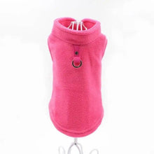 Load image into Gallery viewer, Blank Dog Vest Soft Fleece Clothes For Small Dogs Solid Candy Color Dog T Shirt With Dog Harness Leash Dog Cold Weather Coat Warm Dog Jumpers Soft Fleece Vest Jacket with Leash Ring Costume for Puppy Small Dogs