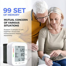 Load image into Gallery viewer, Blood Pressure Monitor Digital Wrist Blood Pressure Machine Automatic Cuff BP Detector