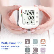 Load image into Gallery viewer, Blood Pressure Monitor Digital Wrist Blood Pressure Machine Automatic Cuff BP Detector