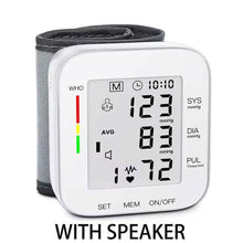Load image into Gallery viewer, Blood Pressure Monitor Digital Wrist Blood Pressure Machine Automatic Cuff BP Detector