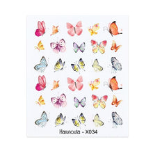 Load image into Gallery viewer, Blue Butterfly 3D Nail Stickers Flowers Leaves Self Adhesive Transfer Sliders Wraps Manicures Foils Decorations Decoration Tattoo Manicure Transfer Nail Decals Flowers Butterfly Designs Nails Supply Manicure Tips Design Nail Decoration