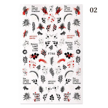 Load image into Gallery viewer, Blue Butterfly 3D Nail Stickers Flowers Leaves Self Adhesive Transfer Sliders Wraps Manicures Foils Decorations Decoration Tattoo Manicure Transfer Nail Decals Flowers Butterfly Designs Nails Supply Manicure Tips Design Nail Decoration