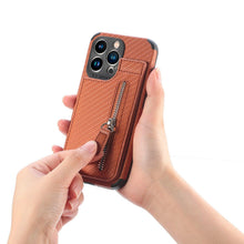 Load image into Gallery viewer, Blue Cards Wallet Leather Phone Case For Iphone 14 Plus 13 12 Mini 11 Pro Max X Xs Xr Men Luxury Business Purse Card Holder Cover Phone Case With Card Sleeve Men Phone Case