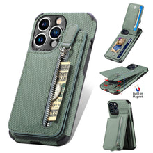 Load image into Gallery viewer, Blue Cards Wallet Leather Phone Case For Iphone 14 Plus 13 12 Mini 11 Pro Max X Xs Xr Men Luxury Business Purse Card Holder Cover Phone Case With Card Sleeve Men Phone Case
