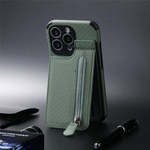 Load image into Gallery viewer, Blue Cards Wallet Leather Phone Case For Iphone 14 Plus 13 12 Mini 11 Pro Max X Xs Xr Men Luxury Business Purse Card Holder Cover Phone Case With Card Sleeve Men Phone Case