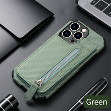 Load image into Gallery viewer, Blue Cards Wallet Leather Phone Case For Iphone 14 Plus 13 12 Mini 11 Pro Max X Xs Xr Men Luxury Business Purse Card Holder Cover Phone Case With Card Sleeve Men Phone Case