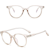 Load image into Gallery viewer, Blue Light Blocking Computer Glasses Retro Clear Lens Eyeglasses Frame And Myopia Glasses Men Women Short Sight Eyewear Blue Coated Women Diopter Eyeglass0 -0.5 -1 -1.5 -2 -2.5 -3 -3.5 -4 -5 -6