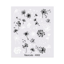 Load image into Gallery viewer, Blue Marble Water Decal Sticker Wave Line Flower Leaf Tree Summer Slider Decor For Manicuring Nail Art Watermarks Curve Graffiti Nail Design for Acrylic Nail Supplies Designer Nail Decorations for Women Girls Kids