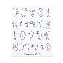 Load image into Gallery viewer, Blue Marble Water Decal Sticker Wave Line Flower Leaf Tree Summer Slider Decor For Manicuring Nail Art Watermarks Curve Graffiti Nail Design for Acrylic Nail Supplies Designer Nail Decorations for Women Girls Kids