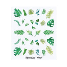 Load image into Gallery viewer, Blue Marble Water Decal Sticker Wave Line Flower Leaf Tree Summer Slider Decor For Manicuring Nail Art Watermarks Curve Graffiti Nail Design for Acrylic Nail Supplies Designer Nail Decorations for Women Girls Kids