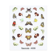 Load image into Gallery viewer, Blue Marble Water Decal Sticker Wave Line Flower Leaf Tree Summer Slider Decor For Manicuring Nail Art Watermarks Curve Graffiti Nail Design for Acrylic Nail Supplies Designer Nail Decorations for Women Girls Kids