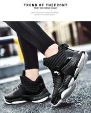 Load image into Gallery viewer, Blue Men High Quality Basketball Sneakers Boys Basket Shoes Autumn High Top Anti-Slip Outdoor Sports Shoes Trainer Professional Anti Slip Sports Sneakers