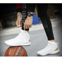 Load image into Gallery viewer, Blue Men High Quality Basketball Sneakers Boys Basket Shoes Autumn High Top Anti-Slip Outdoor Sports Shoes Trainer Professional Anti Slip Sports Sneakers