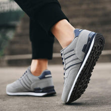 Load image into Gallery viewer, Blue Mens Casual Shoes Comfortable Sneakers Artificial Leather Male Spring Flats Trainers Outdoor Mens Casual Sports High Quality Sneaker Sport Walking Fashion Sneakers