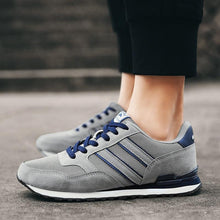 Load image into Gallery viewer, Blue Mens Casual Shoes Comfortable Sneakers Artificial Leather Male Spring Flats Trainers Outdoor Mens Casual Sports High Quality Sneaker Sport Walking Fashion Sneakers