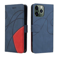 Load image into Gallery viewer, Blue PU Leather Wallet Flip Phone Case Cover For iPhone 13 Pro Max Case Leather Flip Cover iPhone 13 Pro Phone Case For iPhone 12 Mini 14 11 8 7 6 6s Plus 5 5s Case