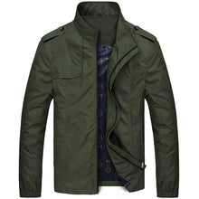 Load image into Gallery viewer, Blue Spring Autumn Casual Solid Fashion Slim Jacket Men Overcoat Jackets Men's Jacket Men's Lightweight Windbreaker Stretch Athletic Outdoor Golf Jacket