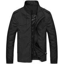 Load image into Gallery viewer, Blue Spring Autumn Casual Solid Fashion Slim Jacket Men Overcoat Jackets Men's Jacket Men's Lightweight Windbreaker Stretch Athletic Outdoor Golf Jacket