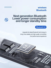 Load image into Gallery viewer, Bluetooth 5.0 Earphones LED Charging Box Wireless Headphone 9D Stereo Sound Sports Waterproof Earbuds Headsets With Microphone Wearable Wireless Clear Calls Music Headphones Immersive Sound 12 Hours Single Playtime HiFi Quality Stereo Sound